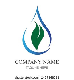 water drop Logo template vector illustration design