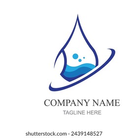 water drop Logo template vector illustration design