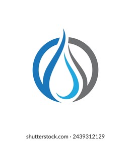 Wassertropfen Logo Vorlage Vektor Illustration Design