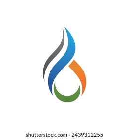 water drop Logo Template vector illustration design