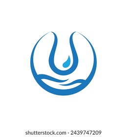 water drop Logo Template vector illustration design
