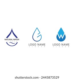 Water drop Logo Template vector illustration design