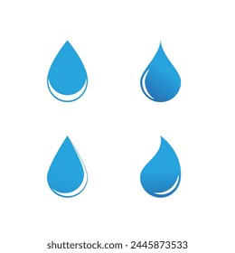 Water drop Logo Template vector illustration design