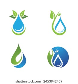 water drop Logo Template vector illustration design