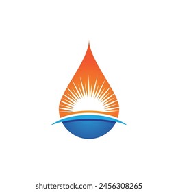 water drop Logo Template vector illustration design