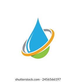 water drop Logo Template vector illustration design