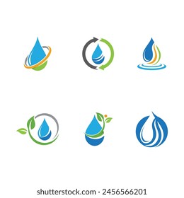 water drop Logo Template vector illustration design