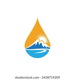 water drop Logo Template vector illustration design