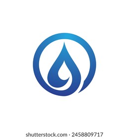 water drop Logo Template vector illustration design