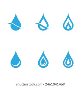 water drop Logo Template vector illustration design