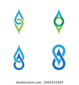 water drop Logo Template vector illustration design