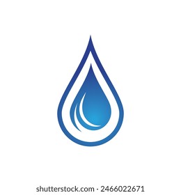 water drop Logo Template vector illustration design