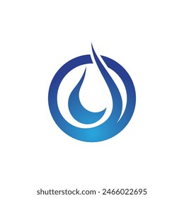 water drop Logo Template vector illustration design