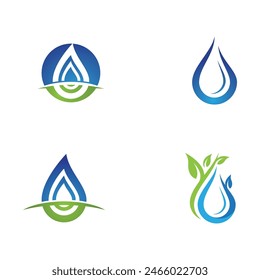 water drop Logo Template vector illustration design