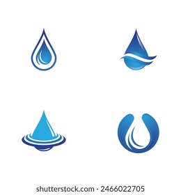 water drop Logo Template vector illustration design