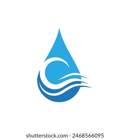 water drop Logo Template vector illustration design