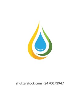 water drop Logo Template vector illustration design