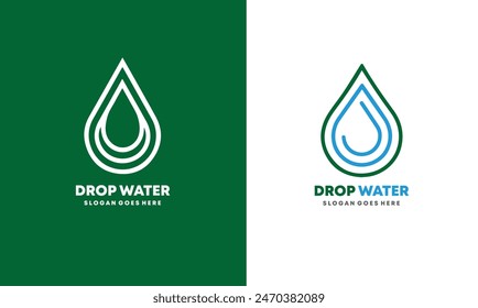 Water drop Logo Template vector illustration design