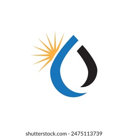 water drop Logo Template vector illustration design