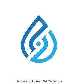 water drop Logo Template vector illustration design