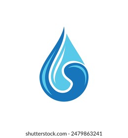 water drop Logo Template vector illustration design