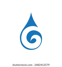Wassertropfen Logo Vorlage Vektorillustration Design