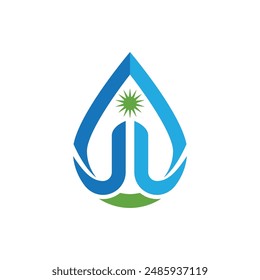 water drop Logo Template vector illustration design