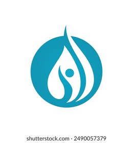 water drop Logo Template vector illustration design