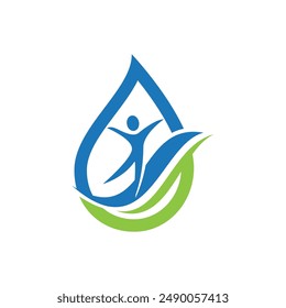 water drop Logo Template vector illustration design