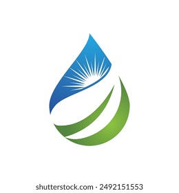 water drop Logo Template vector illustration design