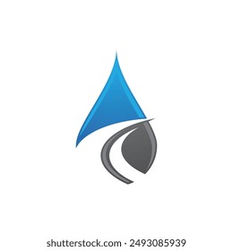 Gota de agua Logo Plantilla diseño de Ilustración vectorial