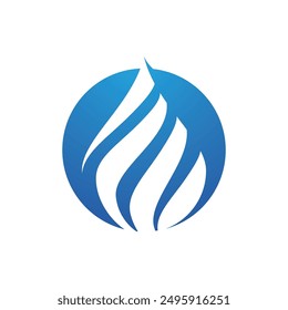 Gota de agua Logo Plantilla diseño de Ilustración vectorial