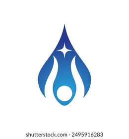 water drop Logo Template vector illustration design