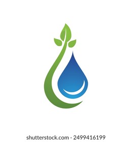 water drop Logo Template vector illustration design