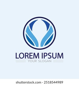 Water drop Logo Template vector illustration design