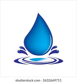 Water drop Logo Template vector illustration design, Vector rain drop icon on white background