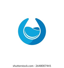 Diseño de ilustración de icono de Vector de Plantilla de logotipo de gota de agua 