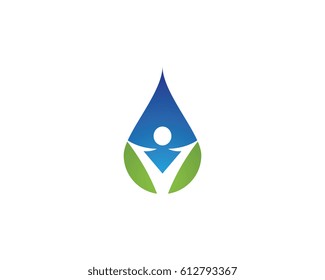 water drop Logo Template vector illustration design