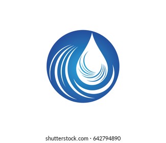 water drop Logo Template vector illustration design