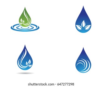 water drop Logo Template vector illustration design