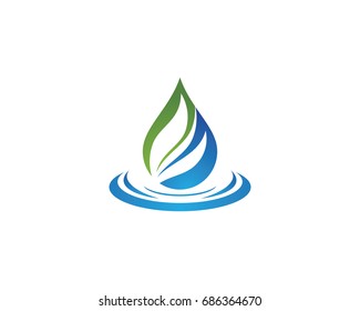Water drop Logo Template vector illustration design
