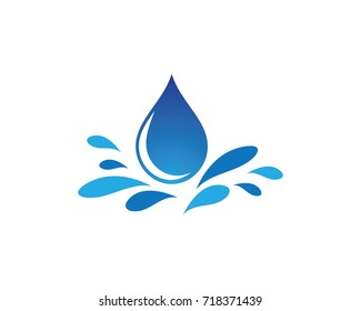 Water drop Logo Template vector illustration design