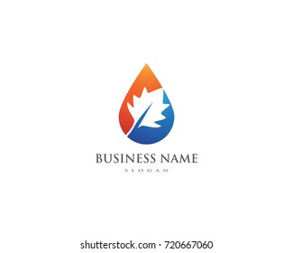 water drop Logo Template vector illustration design
