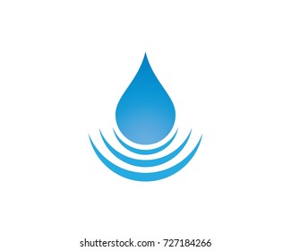 Water drop Logo Template vector illustration design