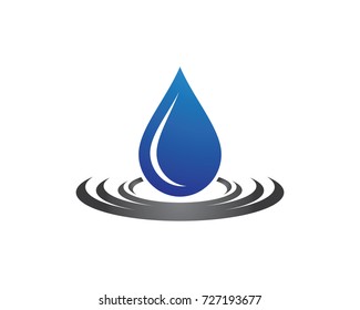 Water drop Logo Template vector illustration design