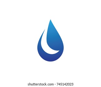 Water drop Logo Template vector illustration design