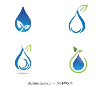 Water drop Logo Template vector illustration design