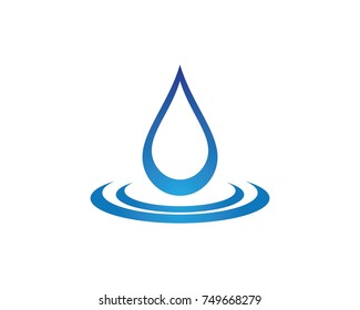 Water drop Logo Template vector illustration design