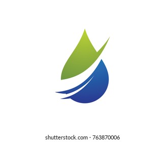 Water drop Logo Template vector illustration design