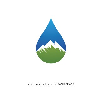 Water drop Logo Template vector illustration design